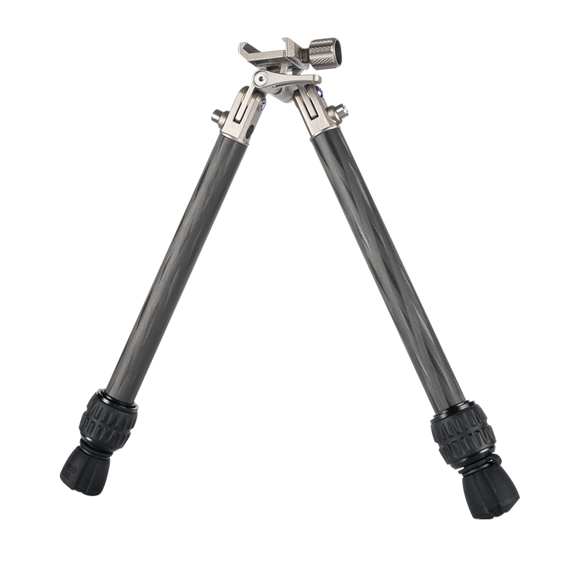 Load image into Gallery viewer, Linkogear Titanium Carbon Fiber Bipod 5.3oz Ultralight Adjustable 4.9"-12.8"
