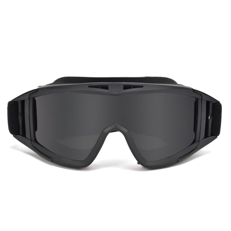 Load image into Gallery viewer, 3.2MM Tactical Goggles Anti-Fog Ballistic Glasses 3 Lens Kit – Black Tan OD
