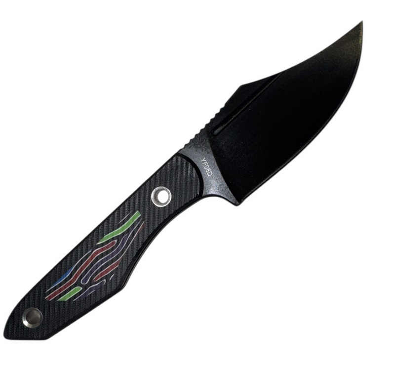 Load image into Gallery viewer, Sharp Blade YF06D Fixed Blade Hunting Knife 9Cr18MoV G10 8” Black/Stonewashed
