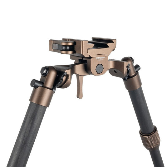 Linkogear HB-C05M Carbon Fiber Bipod Arca Swiss & Picatinny 7–10.1" - Brown