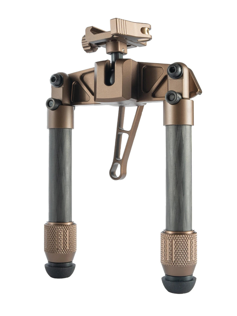 Load image into Gallery viewer, Linkogear HB-C03 Carbon Fiber Bipod Picatinny &amp; ARCA Monoball Fix 26mm - Brown
