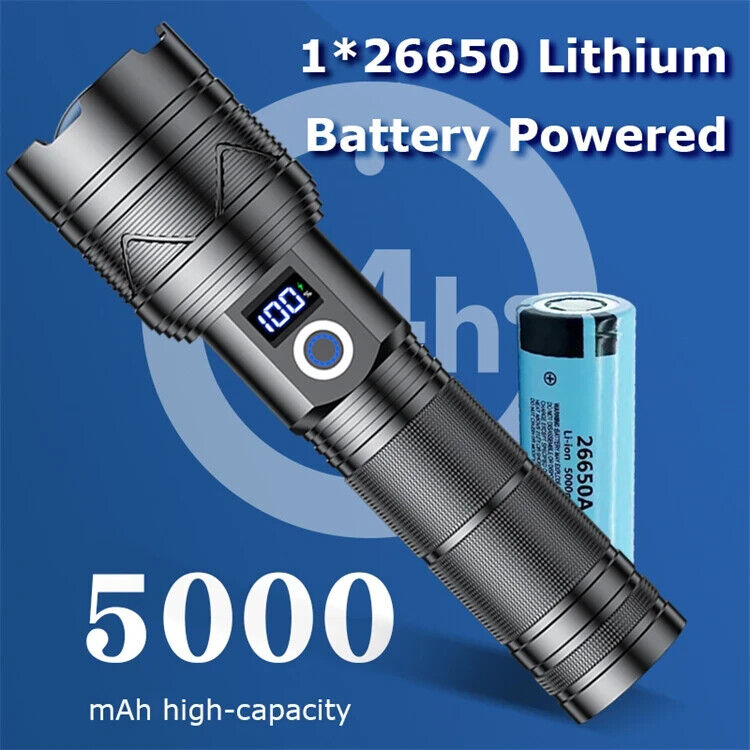Load image into Gallery viewer, Blazer 5000 Tactical Flashlight &amp; 30W Powerbank, Military-Grade, 950,000 LM
