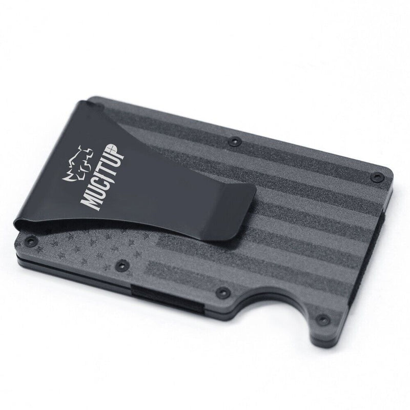 Load image into Gallery viewer, MUCITUP RFID Aluminum Wallet Slim Tactical Minimalist with Flag Design
