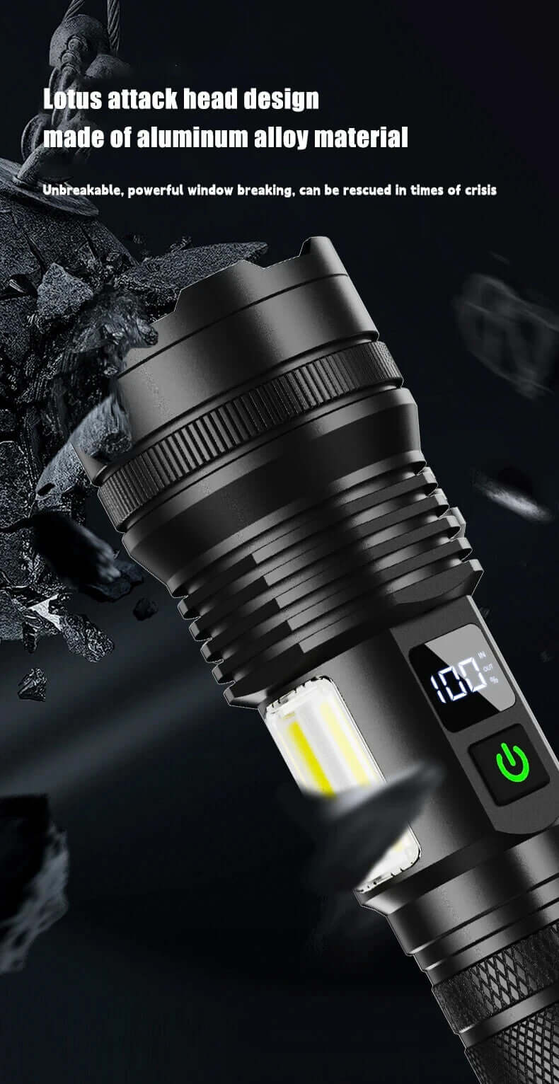 Load image into Gallery viewer, Muctac CHARGE Flashlight, 5000+ LMS, Zoomable, LED, USB, IP65, Aluminum Alloy
