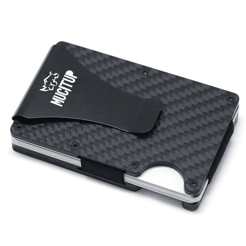 Load image into Gallery viewer, MUCITUP RFID Carbon Fiber Wallet MAGSAFE Slim Minimalist - Holds Cards &amp; Cash
