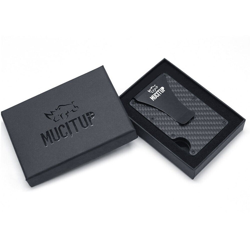 Load image into Gallery viewer, MUCITUP RFID Carbon Fiber Wallet MAGSAFE Slim Minimalist - Holds Cards &amp; Cash
