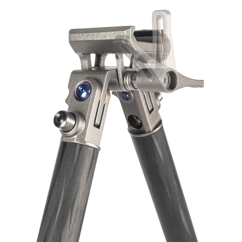Load image into Gallery viewer, Linkogear Titanium Carbon Fiber Bipod 5.3oz Ultralight Adjustable 4.9"-12.8"
