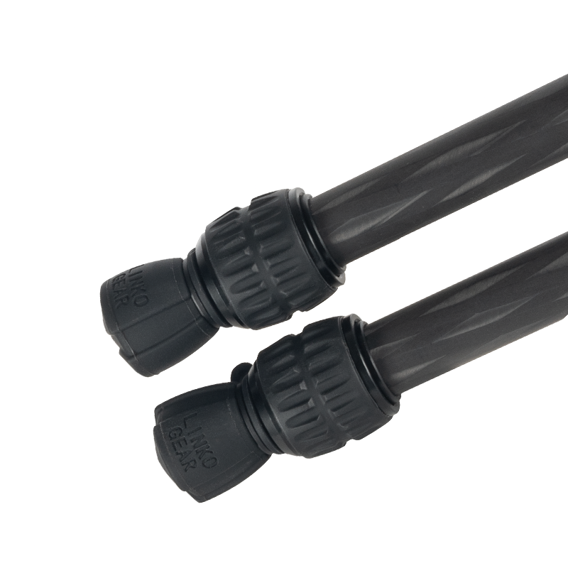 Load image into Gallery viewer, Linkogear Titanium Carbon Fiber Bipod 5.3oz Ultralight Adjustable 4.9"-12.8"
