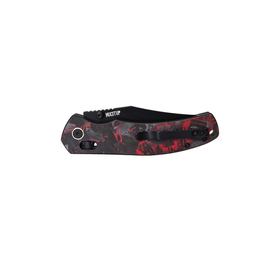 MUCTAC Ember & Smoke Folding Knife – 14C28N Steel, Crossbar Lock, EDC
