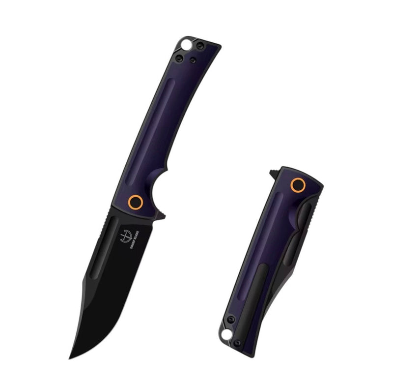 Load image into Gallery viewer, Sharp Blade YH-SB08 14C28N Folding Knife Titanium Clip EDC Flipper
