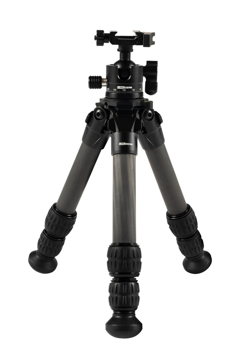Load image into Gallery viewer, LINKOGEAR HT-223 Carbon Tripod Picatinny + Monoball Fix 26mm Clamp CNC Head
