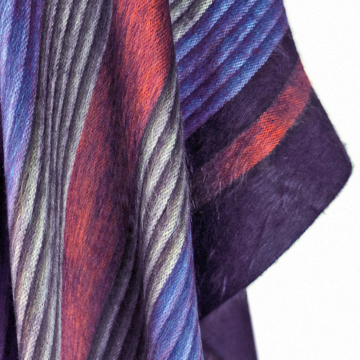 Load image into Gallery viewer, Six Band Alpaca Poncho
