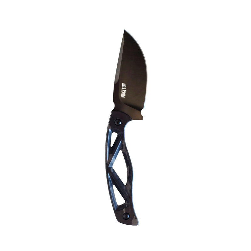Load image into Gallery viewer, MUCITUP LIMITED EDITION MUCTAC Surge Fixed Blade Knife D2 Steel 3" DLC Blade Multicam Black G10
