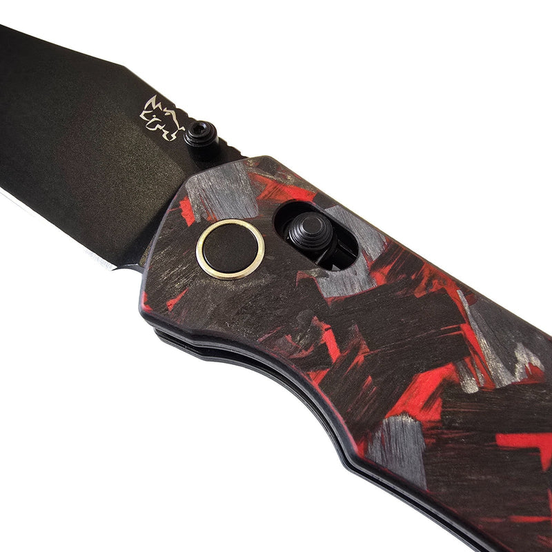 Load image into Gallery viewer, MUCTAC Ember &amp; Smoke Folding Knife – 14C28N Steel, Crossbar Lock, EDC
