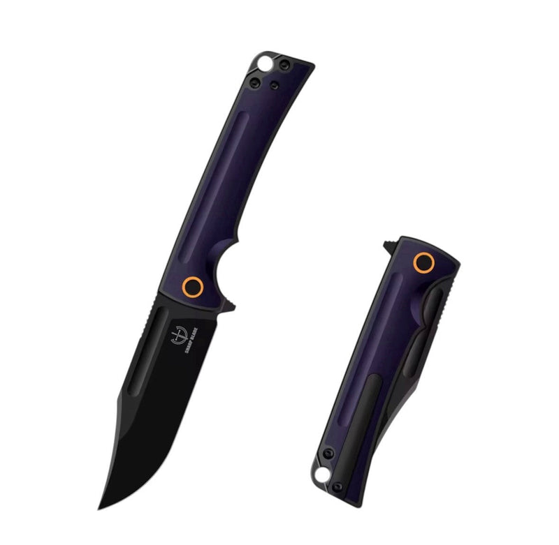 Load image into Gallery viewer, Sharp Blade YH-SB08 14C28N Folding Knife Titanium Clip EDC Flipper

