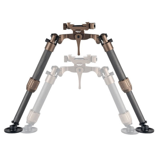 Linkogear HB-C05M Carbon Fiber Bipod Arca Swiss & Picatinny 7–10.1" - Brown