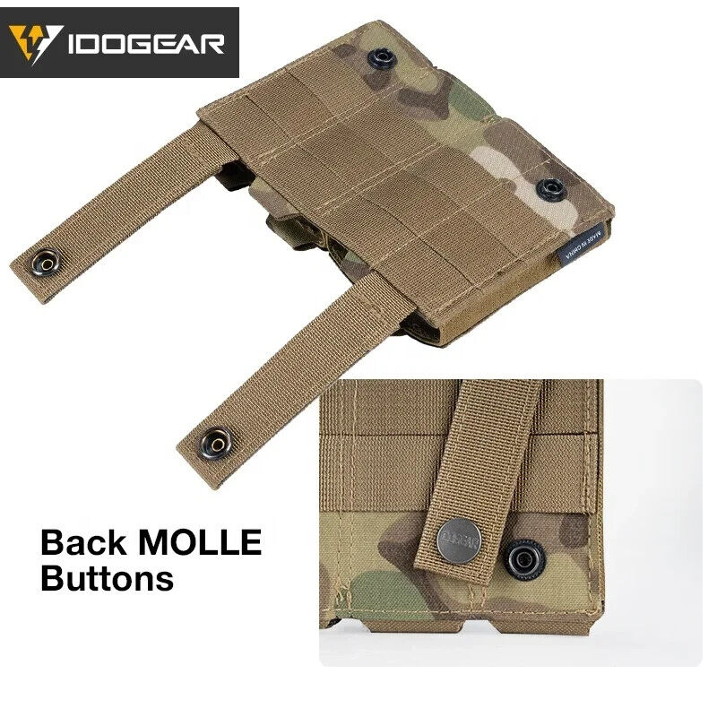 Load image into Gallery viewer, IDOGEAR Tactical Triple Mag Pouch MOLLE, Fits 5.56 &amp; 9mm Magazines, Multi-Color
