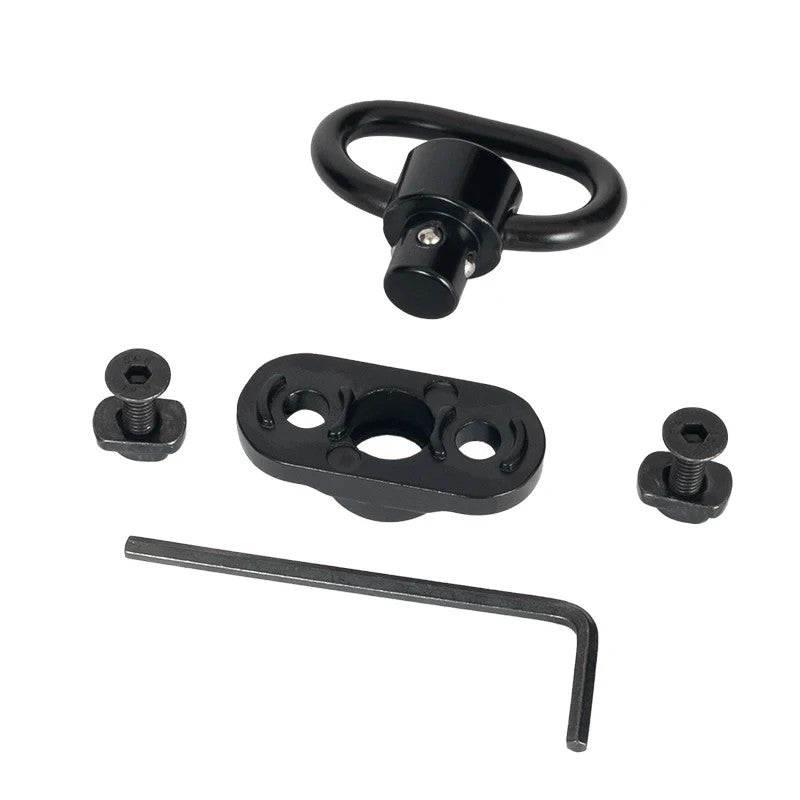 Load image into Gallery viewer, Linkogear QD Strap Mount Quick Detach Swivel w/ Hardware Black
