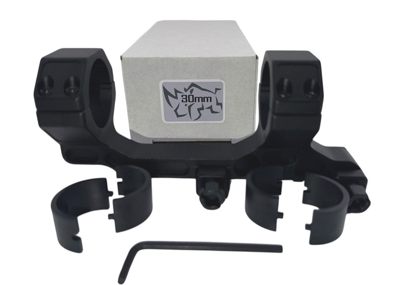 Load image into Gallery viewer, Mucitup 30mm Cantilever Scope Mount 6061-T6 Aluminum Screw Clamp Matte Black
