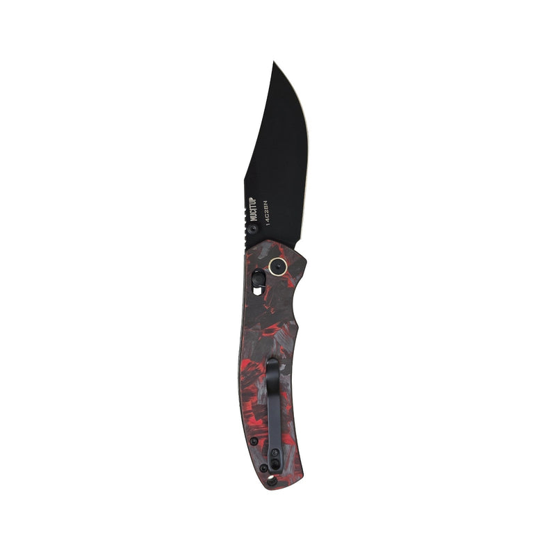 Load image into Gallery viewer, MUCTAC Ember &amp; Smoke Folding Knife – 14C28N Steel, Crossbar Lock, EDC
