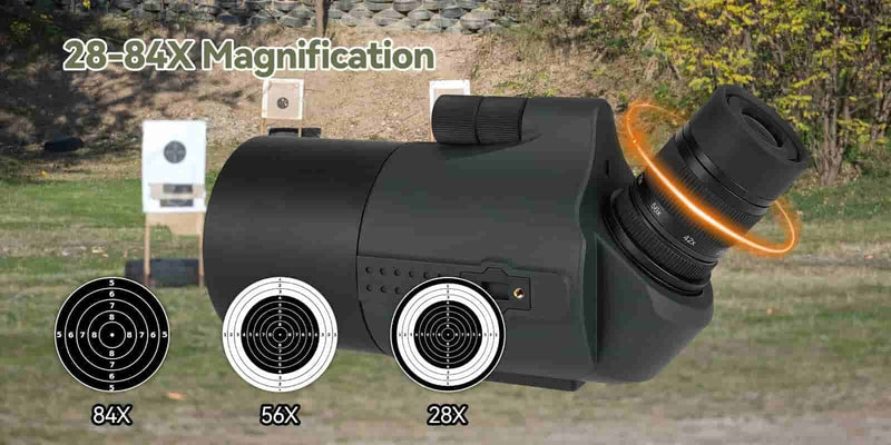 Load image into Gallery viewer, SVBony SV41 Pro Spotting Scope 28-84x80 Angled Zoom HD Optic w/ Tripod Mount
