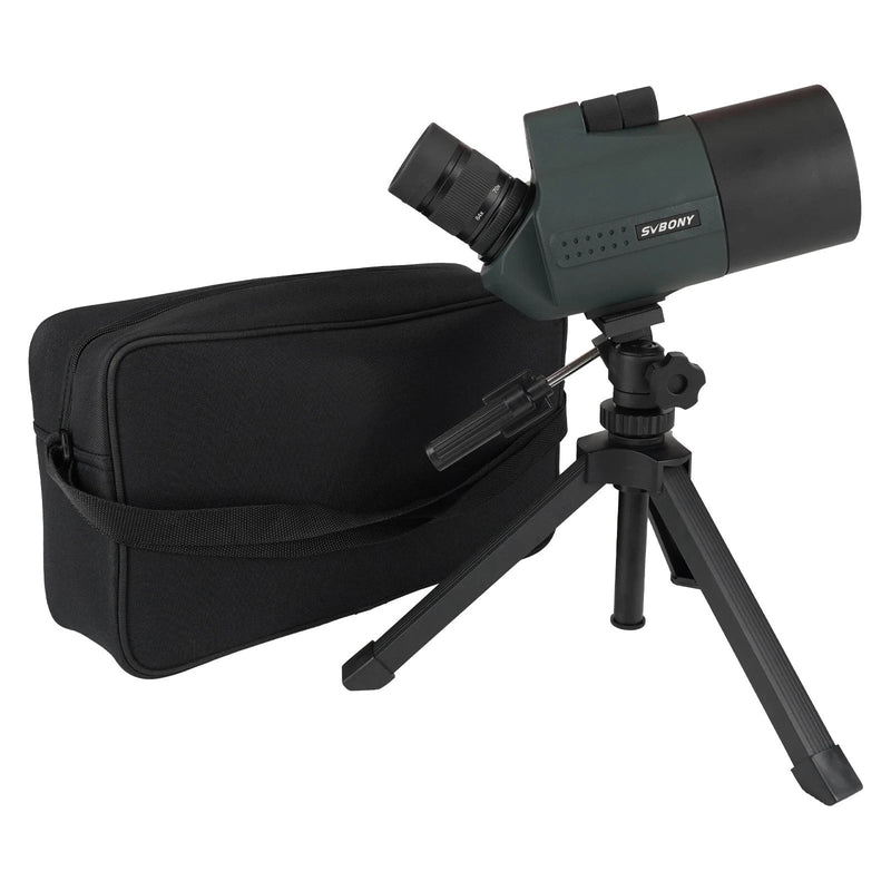 Load image into Gallery viewer, SVBony SV41 Pro Spotting Scope 28-84x80 Angled Zoom HD Optic w/ Tripod Mount

