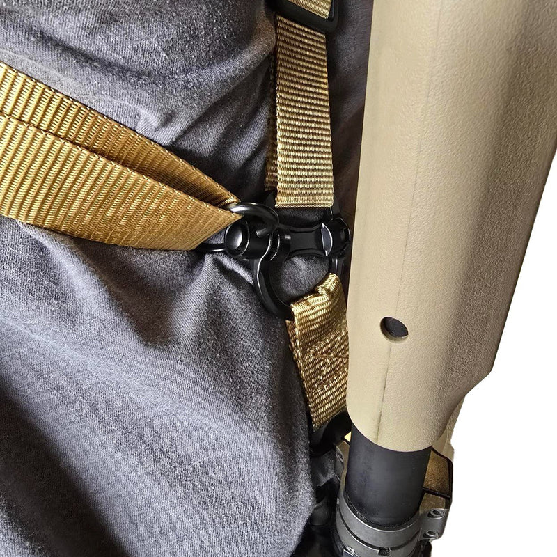Load image into Gallery viewer, MUCTAC Elite Convertible 2 to 1 Point Rifle Sling QD Swivels 1000D Nylon
