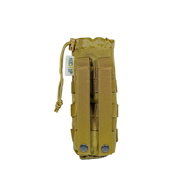 Load image into Gallery viewer, MUCITUP MUCTAC MOLLE Water Bottle Holder 500D Nylon Pouch – Black, Camo, Khaki
