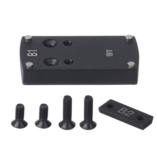 Red Win Pistol Sight Mount Bases - Glk, 1911, Sig, Beretta, Springfield, HK