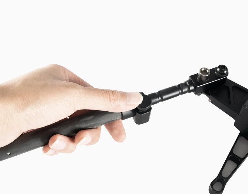 Load image into Gallery viewer, Linkogear HB-C03 Carbon Fiber Bipod Picatinny &amp; ARCA Monoball Fix 26mm Mount
