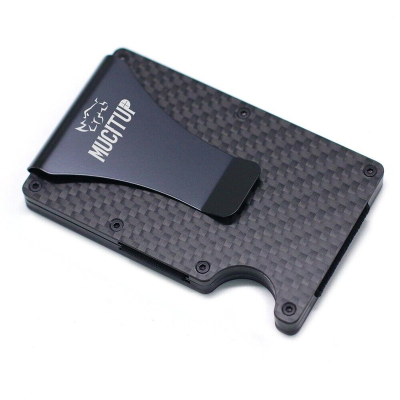 Load image into Gallery viewer, MUCITUP RFID Carbon Fiber Wallet MAGSAFE Slim Minimalist - Holds Cards &amp; Cash
