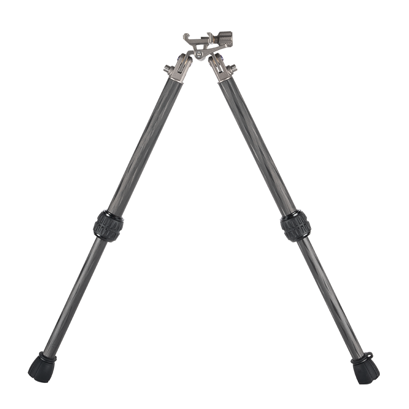 Load image into Gallery viewer, Linkogear Titanium Carbon Fiber Bipod 5.3oz Ultralight Adjustable 4.9"-12.8"
