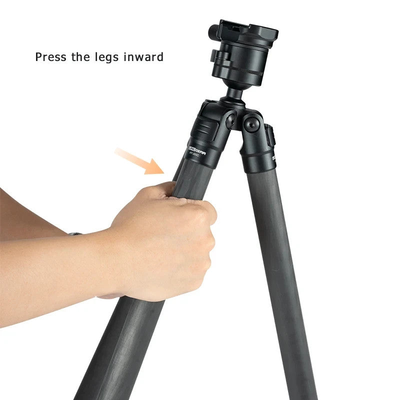 Load image into Gallery viewer, Linkogear HT-293C Carbon Fiber Shooting Tripod Picatinny Arca Swiss 61”
