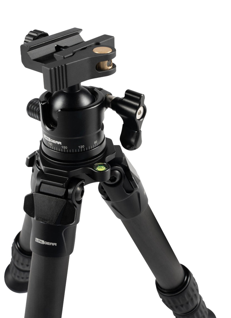 Load image into Gallery viewer, LINKOGEAR HT-223 Carbon Tripod Picatinny + Monoball Fix 26mm Clamp CNC Head

