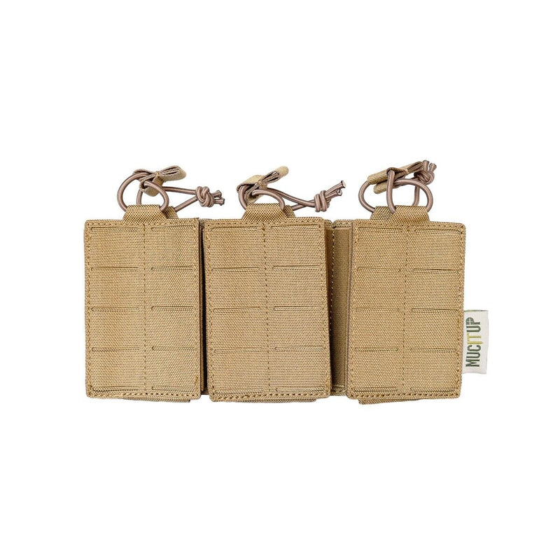 Load image into Gallery viewer, MUCTAC MOLLE Triple Rifle Mag Pouch – Built for Battle, Ready for Action
