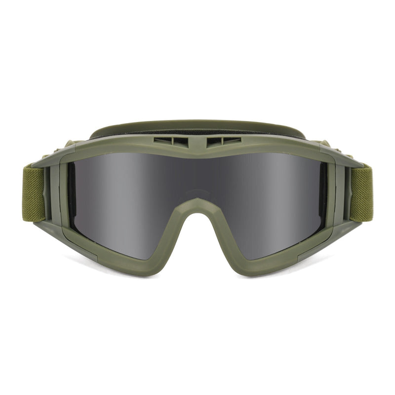 Load image into Gallery viewer, 3.2MM Tactical Goggles Anti-Fog Ballistic Glasses 3 Lens Kit – Black Tan OD
