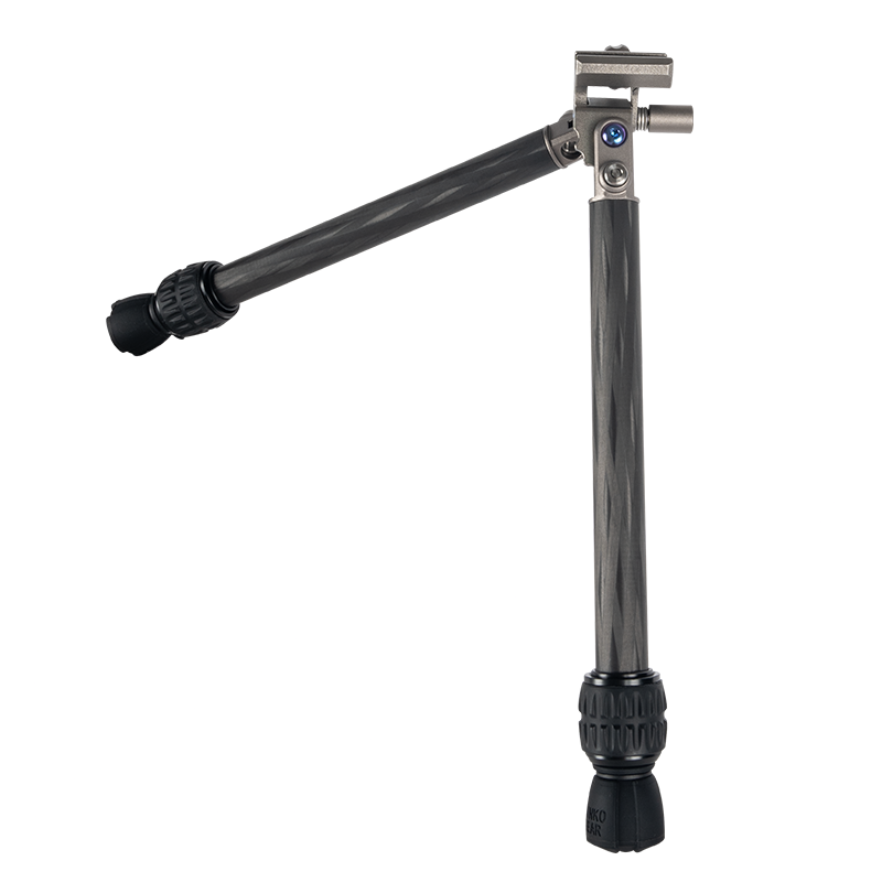 Load image into Gallery viewer, Linkogear Titanium Carbon Fiber Bipod 5.3oz Ultralight Adjustable 4.9"-12.8"
