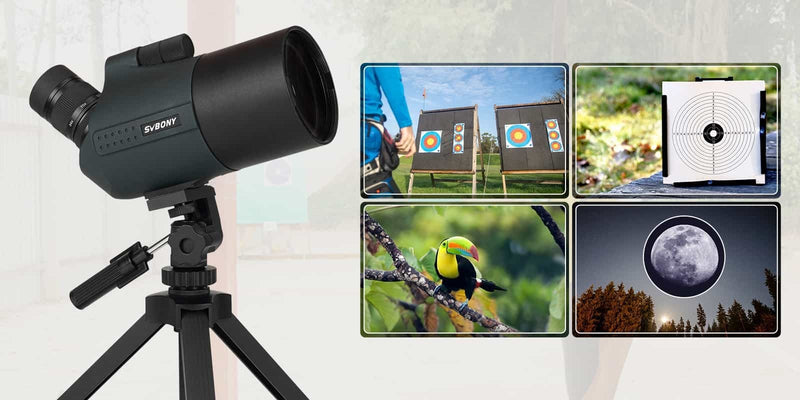 Load image into Gallery viewer, SVBony SV41 Pro Spotting Scope 28-84x80 Angled Zoom HD Optic w/ Tripod Mount
