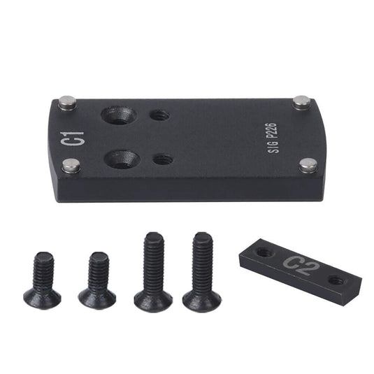 Red Win Pistol Sight Mount Bases - Glk, 1911, Sig, Beretta, Springfield, HK