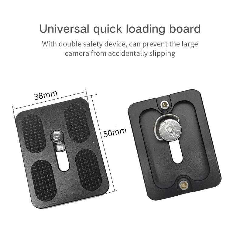 Load image into Gallery viewer, Linkogear PU50 Quick Release Plate Camera Mount Aluminum Tripod Adapter
