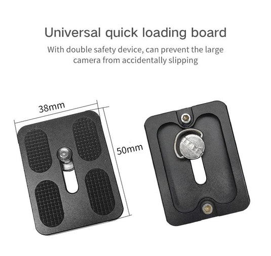 Linkogear PU50 Quick Release Plate Camera Mount Aluminum Tripod Adapter