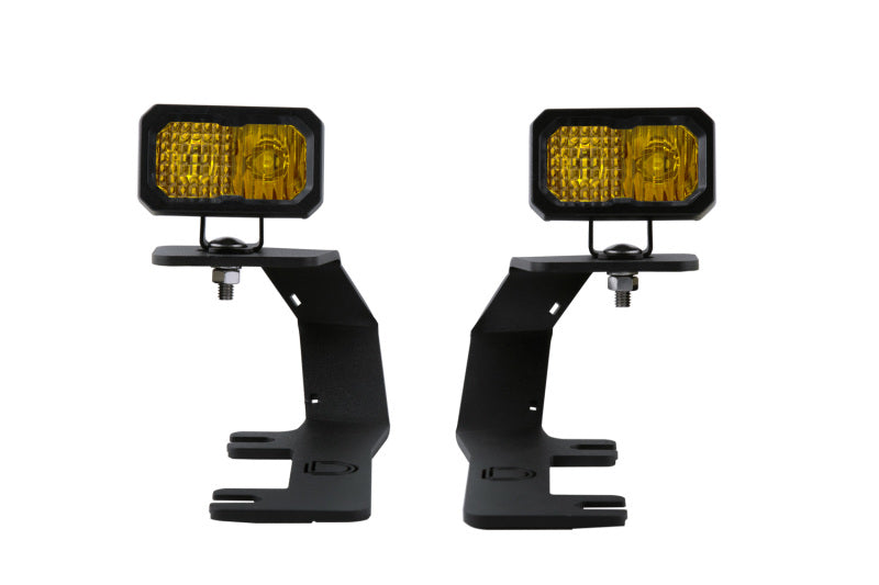 Load image into Gallery viewer, Diode Dynamics 14-19 Silverado/Sierra SSC2 LED Ditch Light Kit - Yellow Pro Combo
