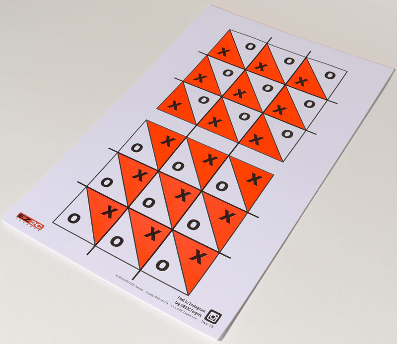 Load image into Gallery viewer, EZ2C Four Fun Game Styles: Paper Targets Shooting Range 11"x17" USA MADE

