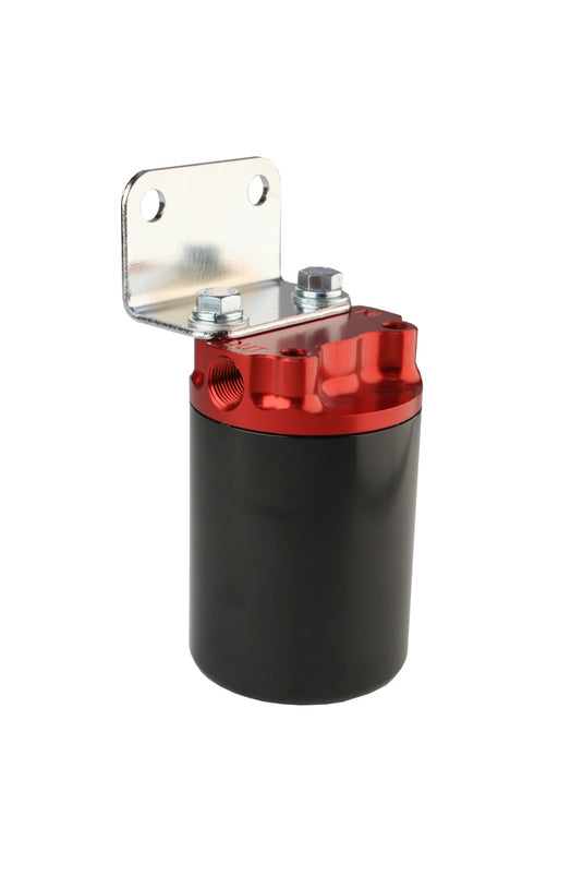 Aeromotive 10 Micron, Red/Black Canister Fuel Filter