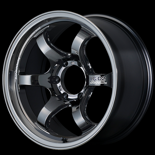Advan RG-D2 for Truck 18x9.0 / +00 Offset / 6x139.7 / 112mm Bore / Black Chrome YAT8I00KSBK