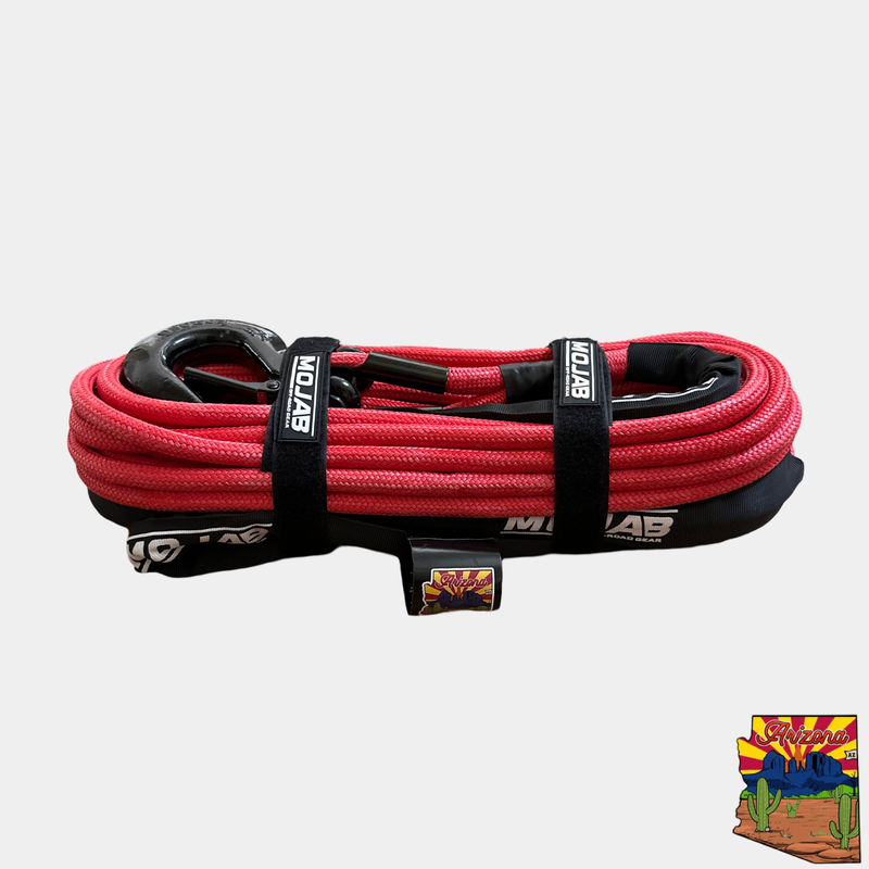 Load image into Gallery viewer, 1/2&#39;&#39; x 78&#39; Double Braided Winch Rope with removeable forged winch hook
