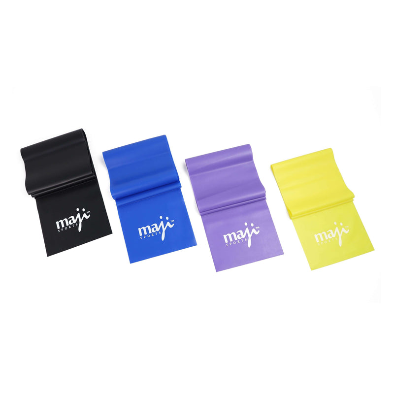 Load image into Gallery viewer, Maji Sports Full Body Exercise and Stretch Bands - Variable Resistance 4 Pack
