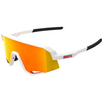 Load image into Gallery viewer, 100%  Slendale Sunglasses - Matte White - HiPER Red Multimirror 60057-00004
