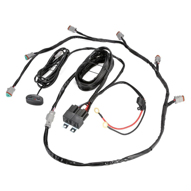 Load image into Gallery viewer, 6-LED Pod Light Power Wiring Harness Kit with 3 PIN DT Plug
