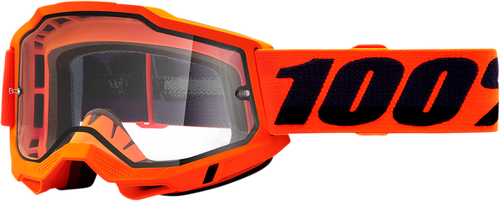 100% Accuri 2 Enduro Goggles - Neon Orange - Clear 50015-00004